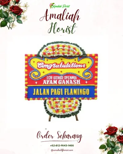 Bunga Papan Congratulation di Wek V